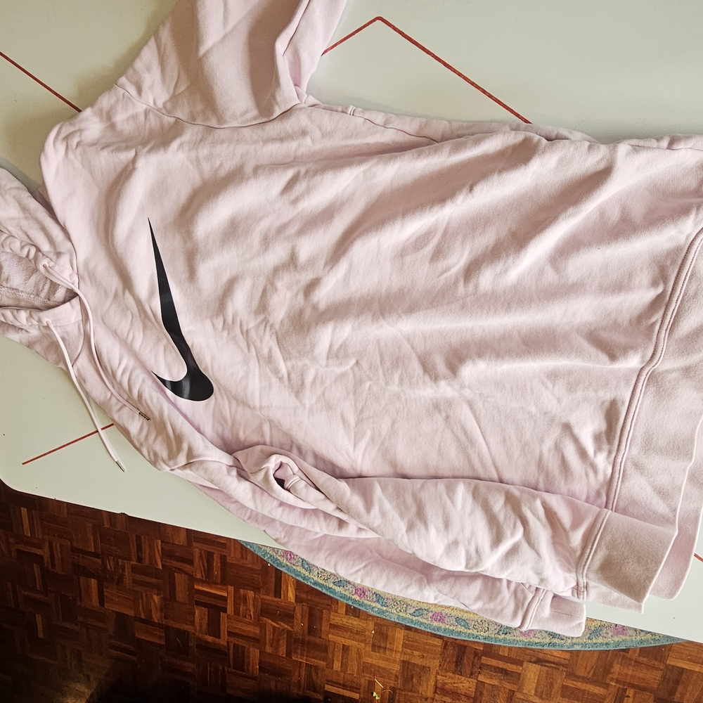 Nike Pink Hoodie with Black Logo